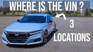 Расположение VIN-кода - Honda Accord (2018-2022 гг.)