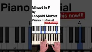 New tutorial posted! Start learning this easy classical piano piece now.