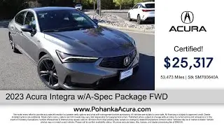 Certified Pre Owned Specials on Select Acura Integra Models Chantilly VA Acura Washington-DC 251202
