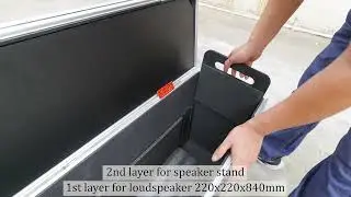 Customized Amp Stackable Flight Case for Sound Line Array Loudspeaker and Speaker Stand