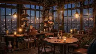 Soft Jazz in Cozy Winter Coffee Shop Ambience ☕ Smooth Jazz Instrumental & Fireplace Sounds to Relax