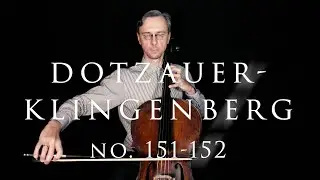 Dotzauer-Klingenberg Metodo para Violoncelo No.151 and 152 | Second Position