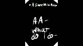 Bad fan art for @&bull;A Single Pale Rose&bull;