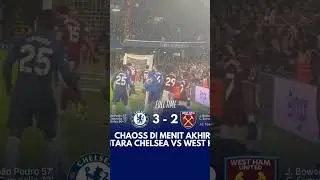 CHELSEA VS WEST HAM PLAYERS FIGHT IN THE LAST MINUTE 🥶🥶🥶 #chelsea #football #sepakbola