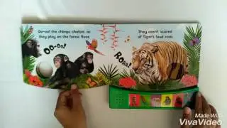 In the Jungle Sound Board Book with 6 animal sounds and a touch-and-feel texture