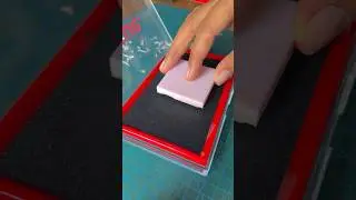 Fun block printing diy 😍 #shorts #blockprinting #diy #diycrafts #linoleum #blockart #tileart