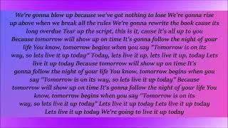 Owl City, Live It Up Lyrics