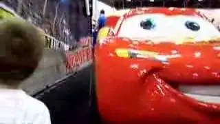 Brooks Seeing Lightning McQueen!