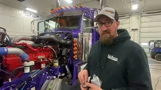 Doing a service on a Peterbilt 2022 (Primrose Products)