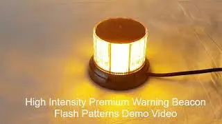 LED High Intensity Warning Beacon Amber Light for Tow Truck Construction Security Snow Plow Trucks