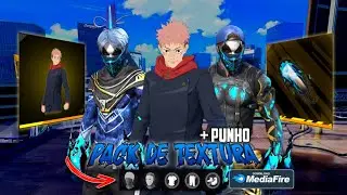 🔥 SUPER PACK de TEXTURA FREE FIRE + TEXTURA de PUNHO na PADR&Atilde;O