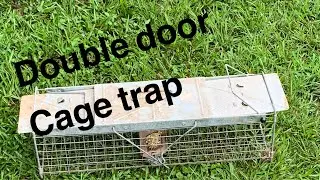 Small game live trap with double doors. I use this trap for squirrels and other small animals.