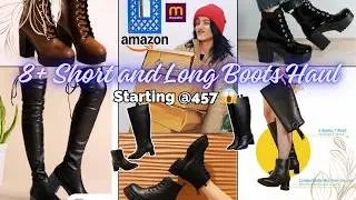😱 Long Boots from Meesho + Amazon 2-in-1 Boots Try-On 👢Long boots for women #meeshofinds #amazon