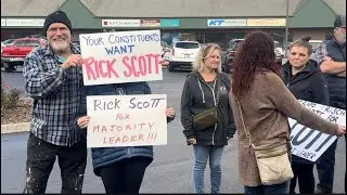 Gathering to support Rick Scott for Senate Majority Leader