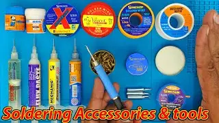 How to use Soldering Iron in mobile phone repairing | Soldering tools & Accessories Tutorial12