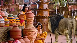 जब राम पुत्र लव-कुश के सामने अचानक आ गया जंगली शेर | Shrimad Ramayan