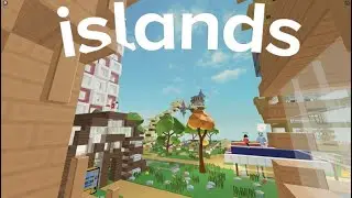 ROBLOX ISLANDS LIVE Building super market/Castle