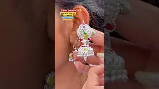 New designer beautiful silver jhumka with 65% discount on instant order #ytshorts #love #yt #fashion
