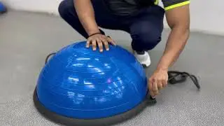 De Jure Fitness Half Balance Ball, Inflatable Yoga Bosu Ball #bosuball #bosuworkout