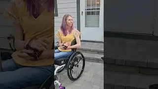 Always making me be awkward.  #dog  #disability #bored #colorado #wheelchair #awkward #film