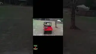 Coleman UT400 side by side drifting from drone point of view.#coleman utv#hisun side by side#shorts