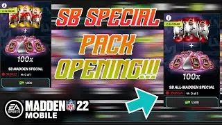 SUPER BOWL SPECIAL OFFERS PACK OPENING!!!! MADDEN + ALL-MADDEN PACKS!!! - Madden Mobile 22