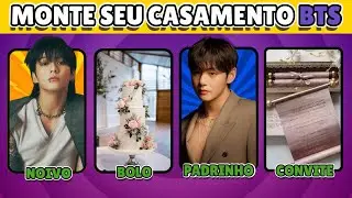 MONTE SEU CASAMENTO COM O BTS | QUIZ ARMY