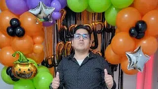 ¡TRANSFORMA tu fiesta con este Arco de Globos de Halloween! (Fácil y económico)