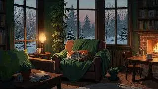 🔥 Warm Fireplace & Lofi Vibes: Create a Peaceful, Productive Atmosphere 🔥