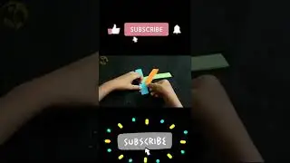 how to make paper A4 rotating fan | #shorts | Colourful Origami