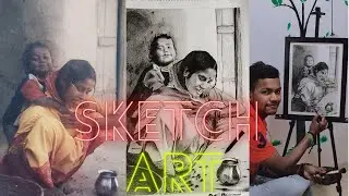 #Memorial picture/sketching✏️ art/Charcoal pencil step by step/Artist Mukesh ✏️✏️