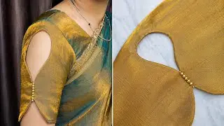 New #trendingsleeve  design cutting and stitching✂️🧵#vairalsaree #designbymeera  #jumichu
