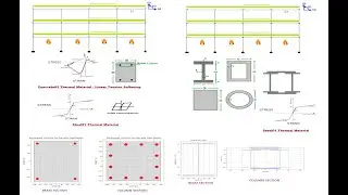 OpenSees Modeling of Thermal Loading and Structural Analysis for Concrete and Steel Frames