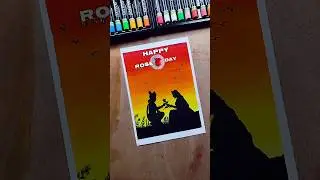 🌹 Rose Day Drawing with Oil Pastels for Beginners 🎨 | Easy & Romantic Art #shorts #oilpastel