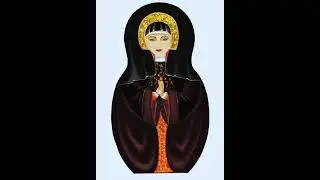 Matryoshka Doll Russian Folk Art  Khokhloma Painting in Procreate