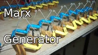 Homemade Marx Generator - High Voltage Sparks