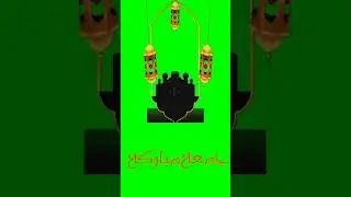 FREE: Islamic Animation Green Screen JUMU3A MUBARAKA  Vocal no Music #shorts