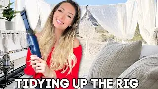 CLEAN WITH ME #vanlife edition *day in the life*   Full Time Solo Female Travel (Travel Vlog #151)