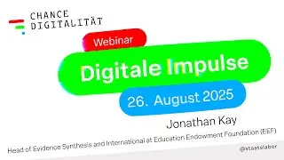 Digitaler Impuls mit Jonathan Kay: Evidence-Based Tools for Schools and Education Policy