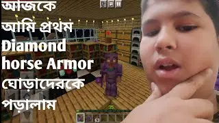 আজকে আমি প্রথম Diamond Horse Armor ঘোড়াদেরকে পড়ালাম