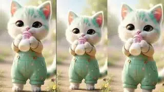 Beautiful😍 Smile purple fish Cat🤭 kitten Dudi dudi dum dum 303#cute💝 #catcute#kitten #shorts