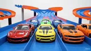 ASMR Diecast Car Race | Satisfying Mini Cars Racing Sounds