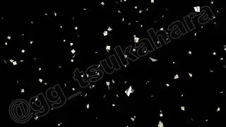 [VJ material] Confetti Silver Particles Glitter Black Background [LOOP]
