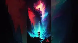 Infinite Meditation Loop: 🌌👬🎶 CONNECTED (Relaxing Music & Animated AI Art) #shorts #aiart