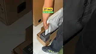 UNBOX LARGEST 27 inch HP ALL IN ONE PC COMPUTER #computer #allinone #pc #shorts #largest #unbox