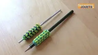 Créer un étui en élastiques pour crochet Rainbow Loom ou crayon