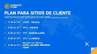 Plan de visitas a clientes mexicanos de HF Machinery#blockmakingmachine