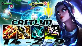WILD RIFT CAITLYN ADC GAMEPLAY | 14 -2 -9 MVP | CAITLYN  BUILD RUNES