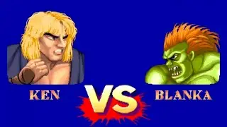 Ken Vs Blanka - Sf2 Champion Edition