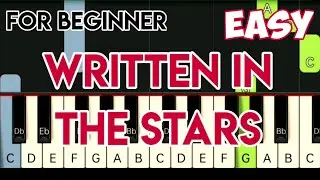 ELTON JOHN - WRITTEN IN THE STARS | SLOW & EASY PIANO TUTORIAL